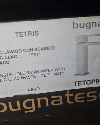 mix lavabo BUGNATESE nero opaco Nuovo 