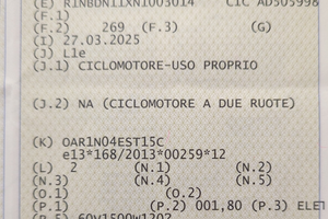 Motorino Niu incidentato completo di batteria