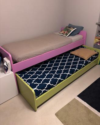 Letto doppio scorrevole