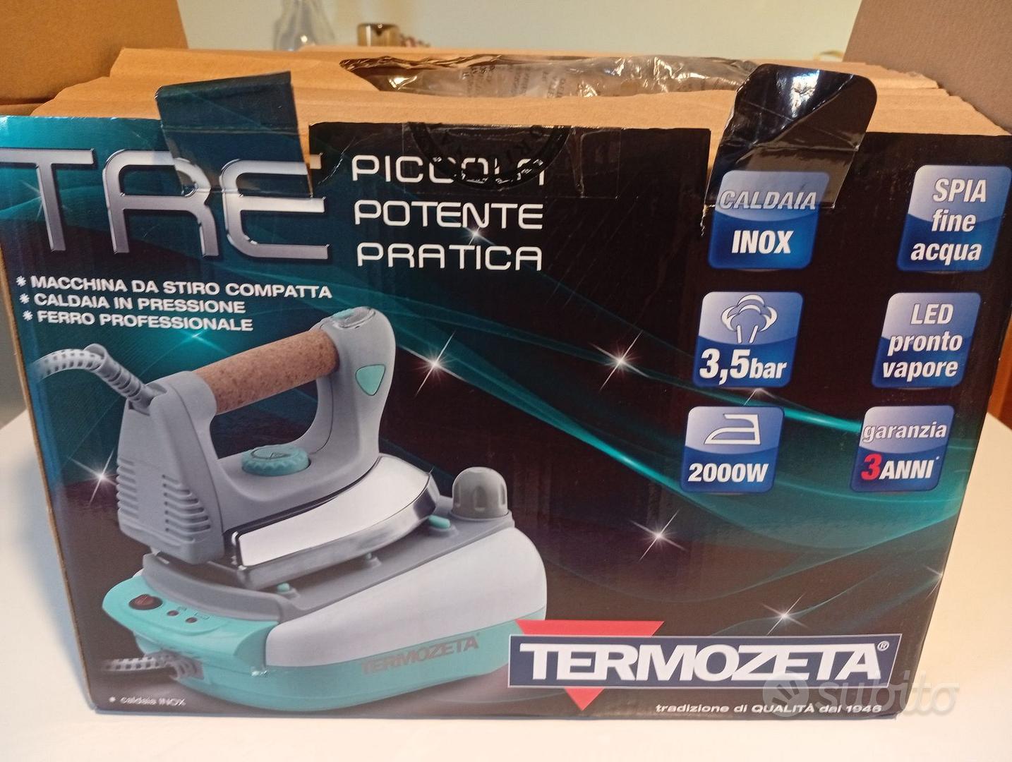 Ferro Da Stiro Con Caldaia Professionale Da 600 Ml Termozeta 73611, Piastra In A - Foto 10