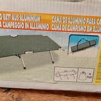 2 Letti da campeggio in alluminio NUOVI