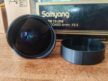 samyang fish eye cs lens multi coated 8mm f3.5