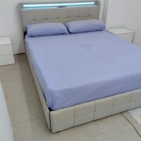 letto contenitore con luci