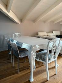 Tavolo sttile chippendale originale modernizzato