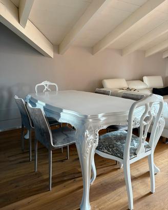 Tavolo sttile chippendale originale modernizzato
