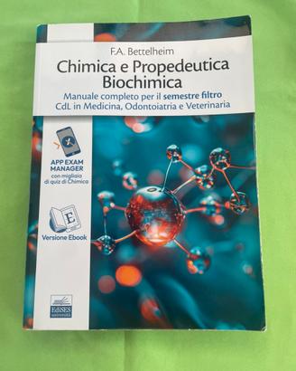 Semestre filtro-Chimica e propedeutica biochimica