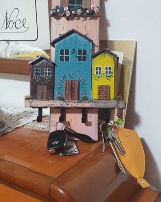 Portachiavi da muro artigianale