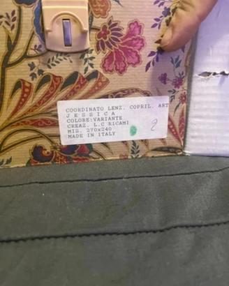 Coordinato lenzuolo piu copriletto