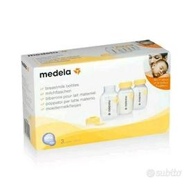 3 POPPATOI (bottiglie) MEDELA X LATTE MATERNO