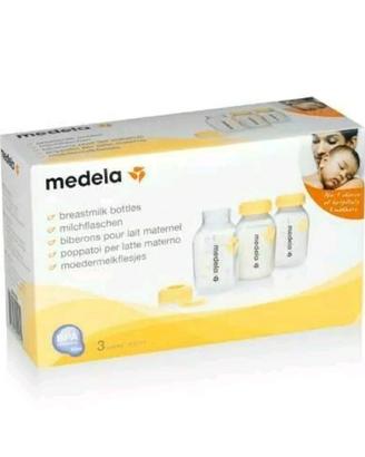 3 POPPATOI (bottiglie) MEDELA X LATTE MATERNO
