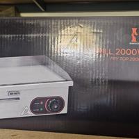 fry top griglia liscia elettrico