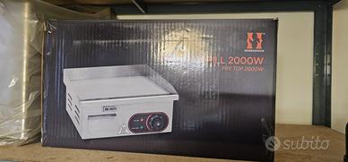 fry top griglia liscia elettrico