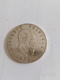 5 lire 1872 Vittorio Emanuele 