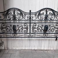 TESTATA LETTO VINTAGE IN FERRO BATTUTO