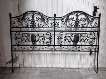 TESTATA LETTO VINTAGE IN FERRO BATTUTO