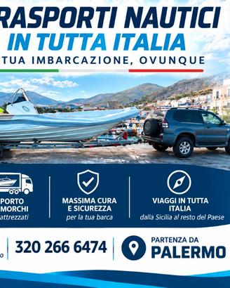 Trasporto barche gommoni