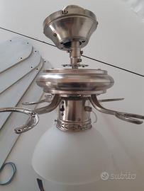 lampadario ventilatore da soffitto 4 pale - usato