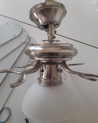 lampadario ventilatore da soffitto 4 pale - usato