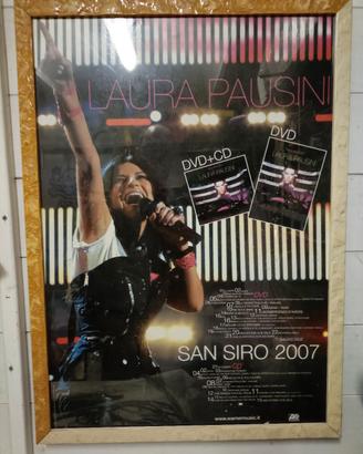 cartonato Laura Pausini 70*100 in cornice