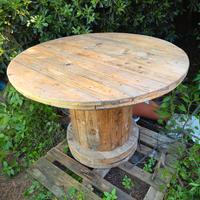 Bobina in legno per tavolo da giardino
