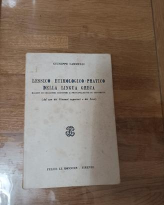 lessico etimologico lingua greca