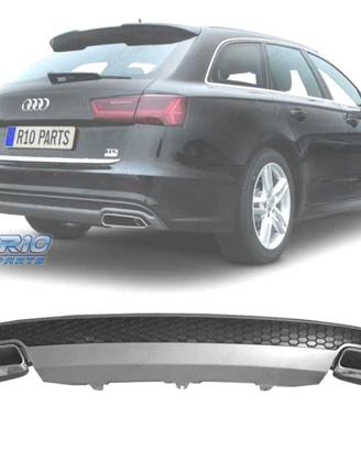 DIFFUSORE AUDI A6 12-15 LOOK RESTYLING + TERMINALI