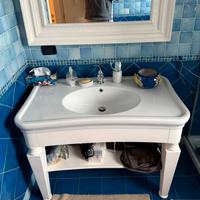 Mobile bagno in ceramica 105cm p.53cm specchio