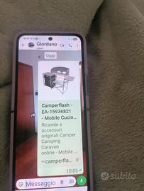 mobile cucina da campeggio