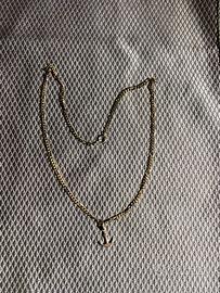 Collana vintage con ciondolo a forma di ancora