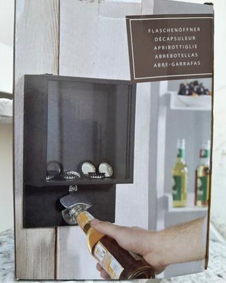 Apri bottiglie nuovo da muro, conserva tappi box