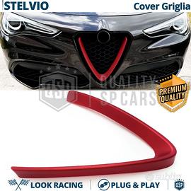 Cover Griglia per Alfa Romeo Stelvio Cornice Rossa