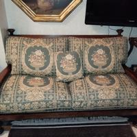 salotto stile country un divano e due poltrone