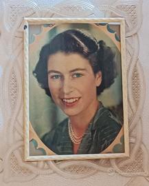 RITRATTO REGINA ELISABETTA QUEEN ELIZABETH PORTRAI