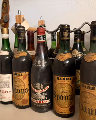Bottiglie di vino  anni 60/70
