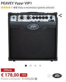 Amplificatore NUOVO Peavy Vypyr VIP1 con effetti 