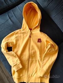 Felpa As Roma Bambino 7/8anni - Cappuccio e Zip