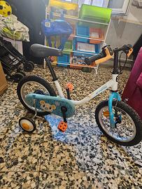 bici per bambini  B'TWIN 14 pol. con rotelle 