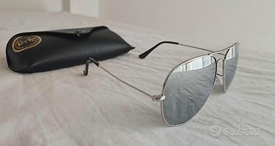 Occhiali da sole Ray-Ban Aviator Classic Argento 