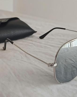 Occhiali da sole Ray-Ban Aviator Classic Argento 
