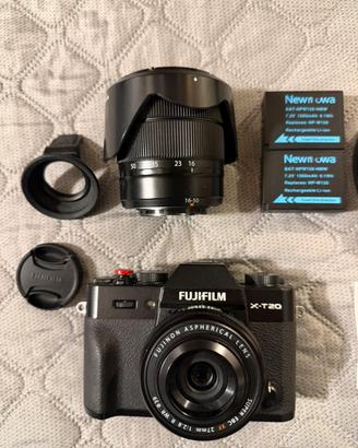 Fujifilm XT20 + fujinon 27mm f2.8 + fujinon 16-50