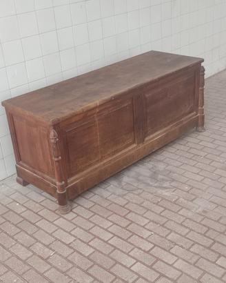 cassapanca tutta in legno di ciliegio