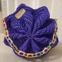 Borsa cordino Thai viola