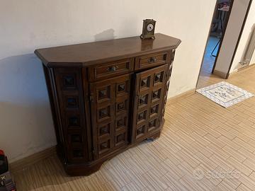 Madia credenza in legno massello stile rustico