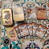 Lotto carte Pokémon (199) e Tin Magneton