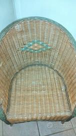 poltrona in vimini