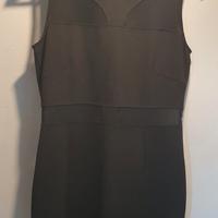 abito nero donna smanicato 