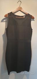 abito nero donna smanicato 