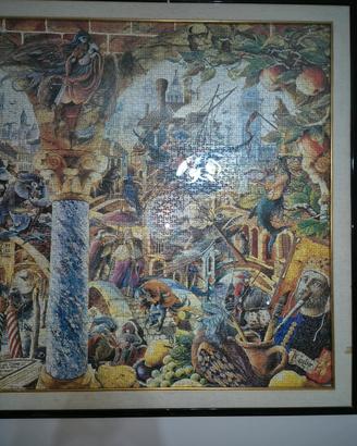 puzzle da collezione fatto e incorniciato