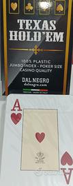 Texas Poker Size Plastificate Dal Negro Sigillate