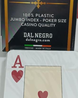 Texas Poker Size Plastificate Dal Negro Sigillate